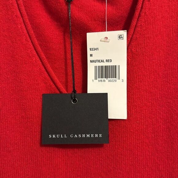 Red Skull Cashmere Slashed Sleeve sweater C49 - Picture 6 of 8